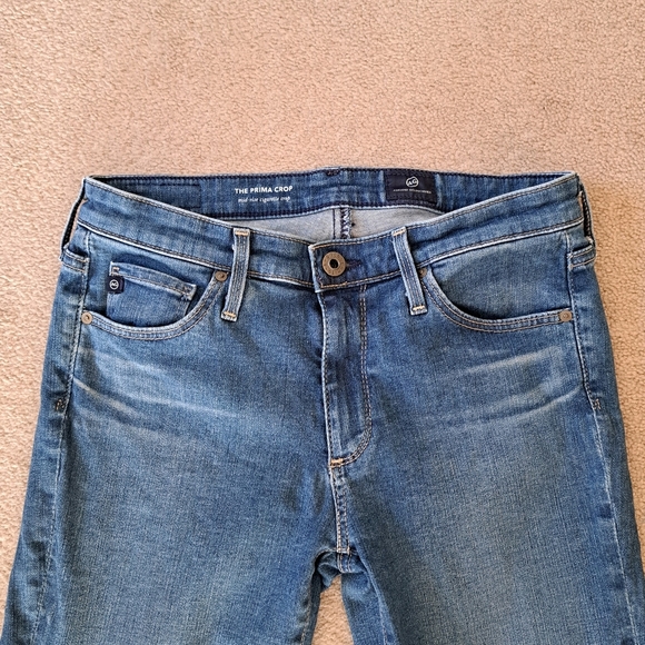 Adriano Goldschmied Jeans Womens 26 Blue The Prima Crop Mid Rise Cigarette Leg - Picture 2 of 12